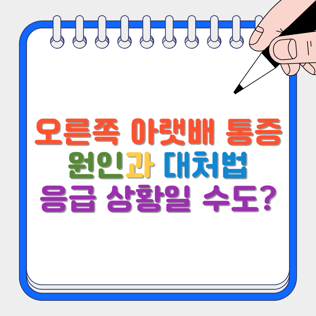 오른쪽 아랫배 통증 썸네일